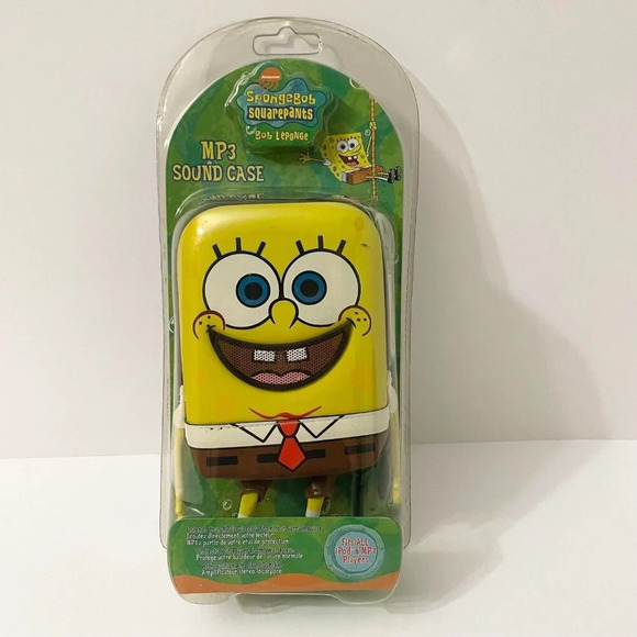 2005 Spongebob Squarepants MP3 Sound Case Built In Speakers - Picture 1 of 16